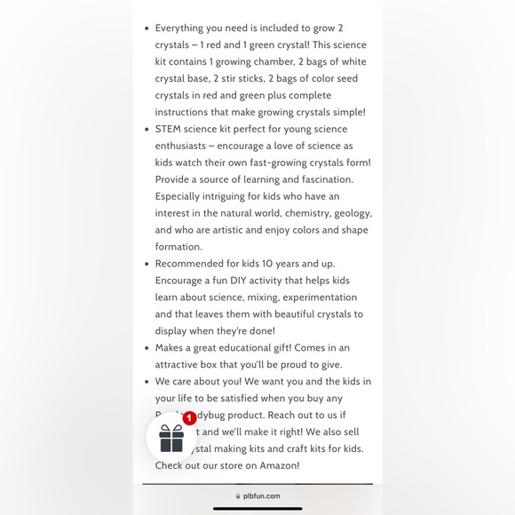 Purple Ladybug Grow Your Own Crystals Red and Green Stem - Picture 9 of 10